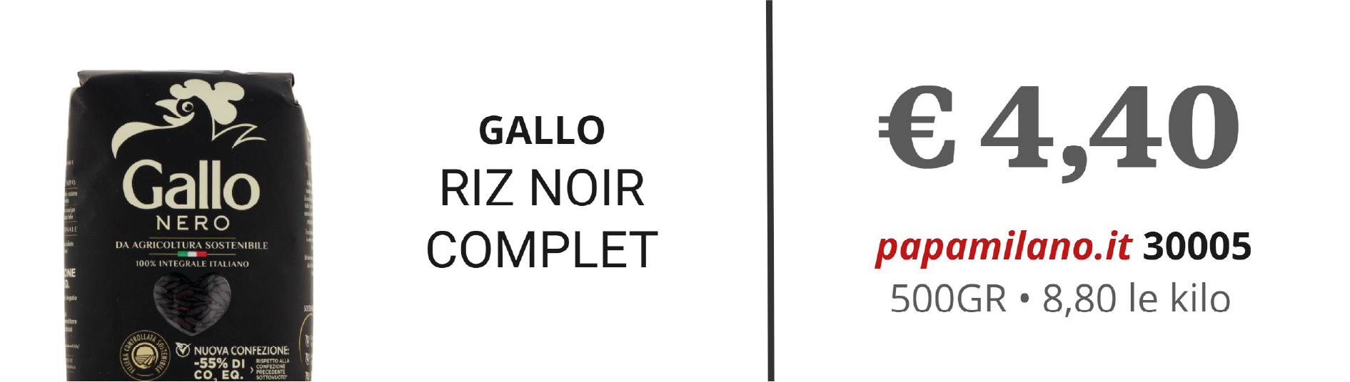 GALLO RIZ NOIR COMPLET